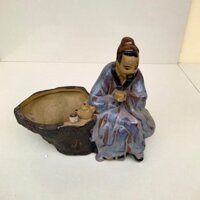 GV. Chậu tượng Thần trà bonsai cây cảnh SP808