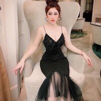 Gv  Đầm ôm ren đuôi cá dự tiệc