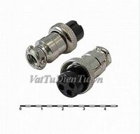 GX16F-4P Jack 4 chân cái, giắc 4 chân, đầu nối 4 chân