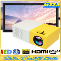 Gzza【COD】【Free Shipping】Portable J9 1080P Mini Projector Home Theater Cinema Multimedia VGA USB HDMI