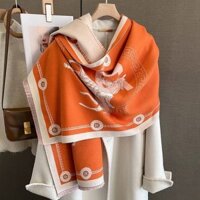 H Khăn Cashmere Nữ Mùa Đông Ấm Áp Dài Dày Vận Chuyển Khăn Choàng Kép 1.27
