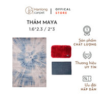 [H] Thảm trải sàn lông nhí MAYA bề mặt thảm mềm mịn, đế nỉ chấm cao su chống trơn trượt an toàn