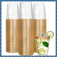 (H U F Y) 50 Chiếc Ly Rượu Dùng Một Lần Trong Suốt Nhựa Rượu Ly Dùng Một Lần