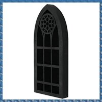 (H U F Y) Kệ Nổi Treo Tường Nhà Thờ Cũ Cửa Sổ Pha Lê Treo Tường Treo Tường Gothic Boho Kệ Tinh Dầu Đen Dễ Sử Dụng
