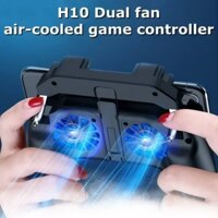 H10 Tay Cầm Chơi Game Di Động Cần Điều Khiển Chơi Game Tay Cầm Giá Đỡ Điện Thoại Có Quạt Làm Mát Cho PUBG Mobile