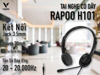 H101 Tai Nghe âm thanh nổi có dây 3.5mm đơn – Tai nghe cho học sinh, sinh viên, văn phòng, tổng đài