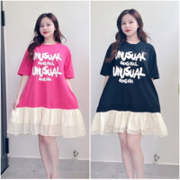 H123 váy thun chân tơ kèm nơ tháo rời , váy nữ dáng ngắn 2m dễ thương