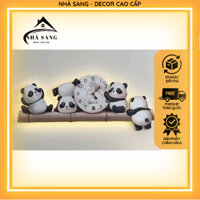 (H12)HÀNG NHẬP KHẨU LOẠI 1)Đồng hồ gấu trúc lắc chân gắn đèn led cute treo phòng khách/ phòng ngủ/ cửa hàng/quà tặng đẹp