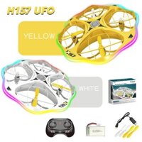 H157 RC UFO Tránh chướng ngại vật Máy bay trực thăng cảm biến cử chỉ Một cú nhấp chuột cất cánh và hạ cánh Drone Đèn LED Cán đóng thế Quadcopter