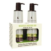 Dầu gội xả tạo phồng tóc Weightless Moisture Macadamia - 500ml
