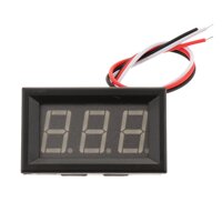 H27 LED Digital Voltage Meter Super 100V Voltmeter LCD Voltage Meter - Red