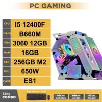 H2Y PC FULL TRẮNG (I5 12400F | RAM 16GB | VGA RTX 3060 12GB | SSD 256GB Giá Rẻ BEST SELLER