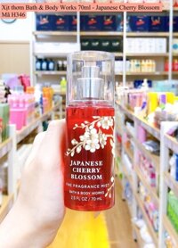 H346- Xịt thơm BBW JAPANESE CHERRY BLOSSOM Travel Size Fragrance Mist 70ml