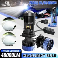 H4 Máy Chiếu Led Ống Kính Mini Led Ống Kính 300W Đèn Pha Ô Tô Bóng Đèn H4 Đèn Sương Mù 12V Cho Xe Máy Ô Tô 24V T90 Pro