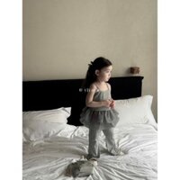 H56 Tiny Winy - Set áo hai dây + quần phong cách  cho bé gái