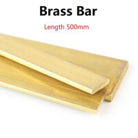 H59 Đồng thau Thanh phẳng Tấm Dải Chiều dài 500mm Độ dày 3mm ~ 19mm Đồng nguyên chất Chất liệu tấm kim loại