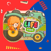 h8 Đồ chơi giấy ngồi nhà búp bê bằng giấy tocaboca Farm Quiet Book đồ chơi thủ công DIY cho bé gái Học liệu ngôi nhà búp