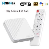 H96 MAX H313 Smart TV Box Android 14 RAM 2GB 8GB/16GB Lưu Trữ Wifi6 BT 4K HD Google Voice Media Player AV1 Set Top Box