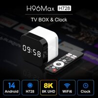 H96 MAX H728 Smart TV Box Android 14 ATV TV Box 4K 60fps 1000M / LAN Wifi6 BT5.0 Google Voice Assistant Media Player Set Top Box