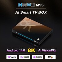 H96 MAX M9S AI VisionPQ Smart TV Box Rockchip RK3576 Android 14 Wifi6 BT5.4 1000M LAN 4K & 120fps 8GB 128GB LPDDR4 Media Player