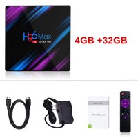 H96 MAX Smart TIVI Box Android 9.0 4 GB RAM 32 GB/ROM 64 GB Rockchip RK3318 4 K USB3.0 H.265 Google Play IP TIVI Set Top Box PK TX3 Mini