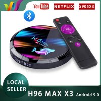 ☎❏H96 MAX X3 TV Box Amlogic S905X3 HD 8K 4 + 32GB2.4G & 5G Wifi BT Media Playe Andriod TV Set Top Box