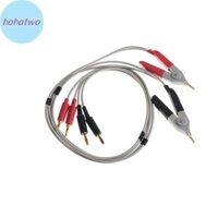 Ha 2x LCR Meter Kẹp điện trở thấp Dẫn chuối cắm cho thiết bị đầu cuối Kelvin Test VN