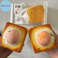 Ha Bánh mì nướng trứng chiên lớn Squishy Trứng chiên tăng chậm Bánh mì Phục hồi chậm Bóp Đồ chơi chống căng thẳng Giải phóng tay Thư giãn Đồ chơi dự tiệc VN