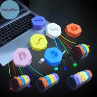 Ha Cáp Tổ Chức Xoay Cáp Cuộn Hộp Nhựa Di Động Dây Bảo Quản Điện Thoại Dây Chuột Dây Tai Nghe Lưu Trữ Dây VN