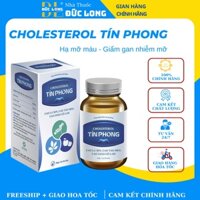 Hạ cholesterol tín phong giúp hạ mỡ máu giảm gan nhiễm mỡ hiệu quả hộp 30 viên