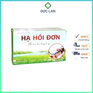 Thực phẩm chức năng giúp hạ huyết áp Hạ hồi đơn