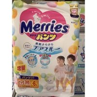 (Hà nam) (cộng miếng) tã quần dán merries đủ size  S62 M64 L44 Xl38 XXL26