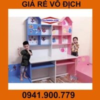 [Hà Nội] Bàn học đôi cho bé bằng nhựa hình ngôi nhà BH05
