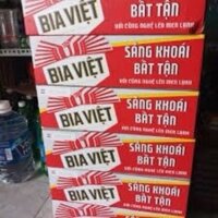 (hà nội ) hàng sẵn Thùng 24 lon Bia Việt 230ml_Halizken sản xuất tại Việt Nam date mới