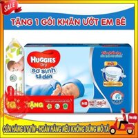 [HÀ NỘI] [KHUYẾN MÃI KHĂN ƯỚT] Tã Dán Sơ Sinh Huggies Newborn 58+2 Miếng (Mẫu Mới)  - hàng mới