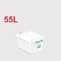 (Hà Nội) Thùng nhựa 55L Duy Tân có bánh xe ( Hàng Chính Hãng)