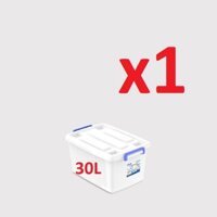 (Hà Nội) Thùng nhựa đa năng 30L có bánh xe Duy Tân (Hàng Chính Hãng)