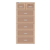 (Hà Nội) Tủ nhựa Duy Tân 6 tầng 7 ngăn TABI L NÂU