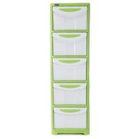 [Hà Nội] -  Tủ nhựa duy tân lớn 5 ngăn xanh lá, dương, hồng - Hàng chính hãng