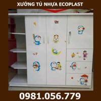 [Hà Nội] Tủ nhựa quần áo cho bé 2 cánh 5 ngăn kéo 4 hộc VTB07