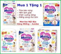[Hà Nội]Bỉm Merries Dán/Quần Nội Địa Nhật Tiêu Chuẩn (Date Mới) NB90/S82/M64/L54/M58