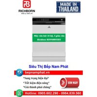[Hà Nội]Máy rửa bát 16 bộ Richborn RDP6085SHS nhập khẩu Thái Lan | Màu Bạc | 3 Giàn Rửa