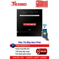 [HÀ NỘI]Máy rửa bát 8 bộ Texgio TGWF68GB kết nối WIFI thông minh qua Smartphone | MADE IN CHINA