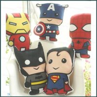 Ha7 DC Marvel Siêu Anh Hùng Sang Trọng Gối Avengers Người Nhện Người Sắt Batman Siêu Nhân Đệm Quà Tặng Cho Trẻ Em Trang Trí Nhà P