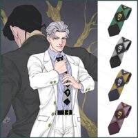 Ha7 Jojo Kỳ Dị Phiêu Lưu Cà Vạt KILLER QUEEN Kira Yoshikage Đầu Lâu Cà Vạt Cosplay Anime Trang Phục