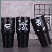 Ha7 One Piece Batman Kumamon Tumbler Thép không gỉ 304 Tumbler Ice Cup Anime No Face man Thời Trang Bình Giữ Nhiệt