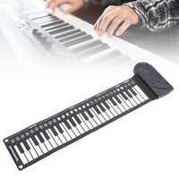 Haape Cuộn lên bàn phím piano 49 phím silicon linh hoạt với bản ghi cho người mới bắt đầu