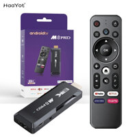 Haayot Smart TV Stick Android 13 Allwinner H616 Quad Core Cortex A53 Hỗ trợ 8K Video 4K TV Stick với hộp TV Mini từ xa bằng giọng nói