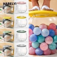 Habelyi 1 Hộp sắp xếp đồ chơi, Hộp trưng bày phân thay giày trong suốt, Ghế đựng đồ chơi trẻ em bằng nhựa S / L bền bỉ dành cho những thứ nhỏ