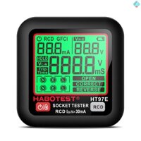 Habotest HT97E Máy kiểm tra ổ cắm kỹ thuật số Kiểm tra điện áp Máy dò ổ cắm phích cắm Vương quốc Anh Kiểm tra rò rỉ thông minh Máy kiểm tra pha đa chức năng Máy kiểm tra ổ cắm kipo2.28
